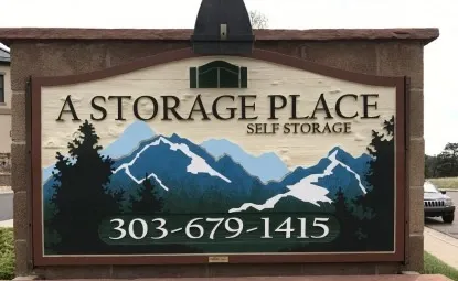 A Storage Place street sign.