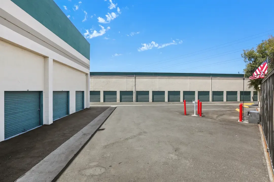 Inside of storage facility with gated access.