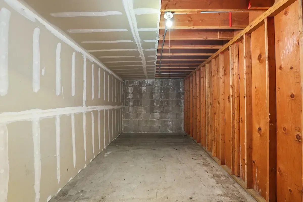 Inside of storage units.