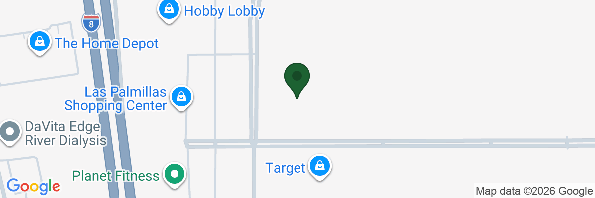 Map showing facility locations