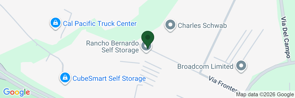 Map showing facility locations