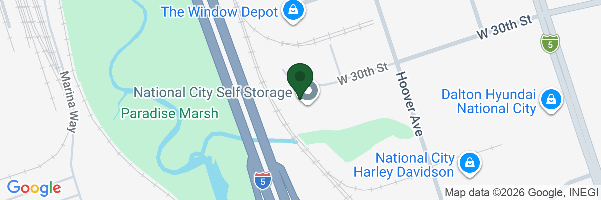 Map showing facility locations