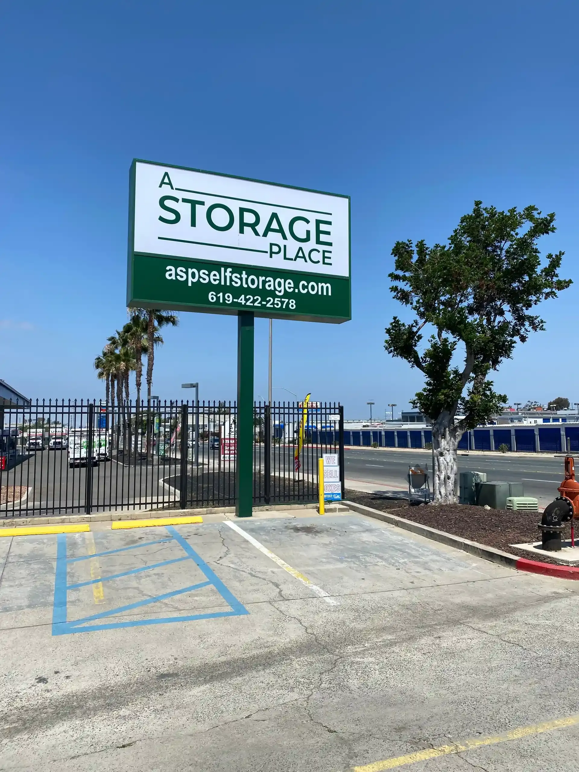 office of storage facility signage