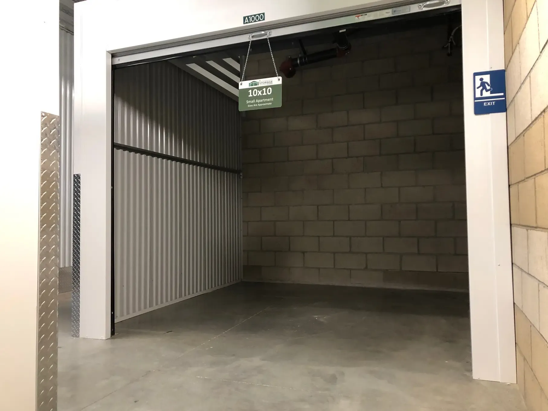 10x10 display storage unit.